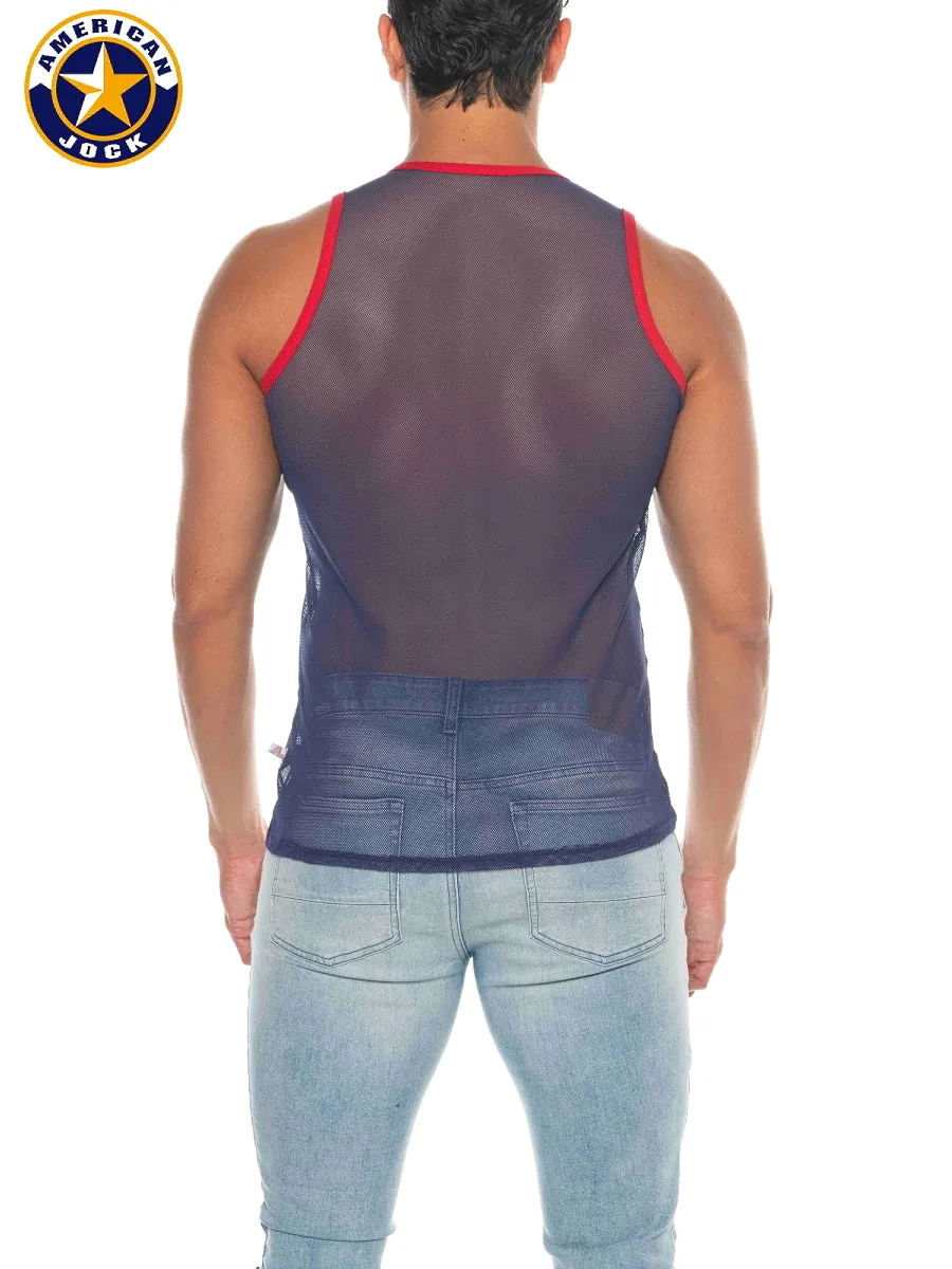 A J Phys Ed Mesh Tank Top