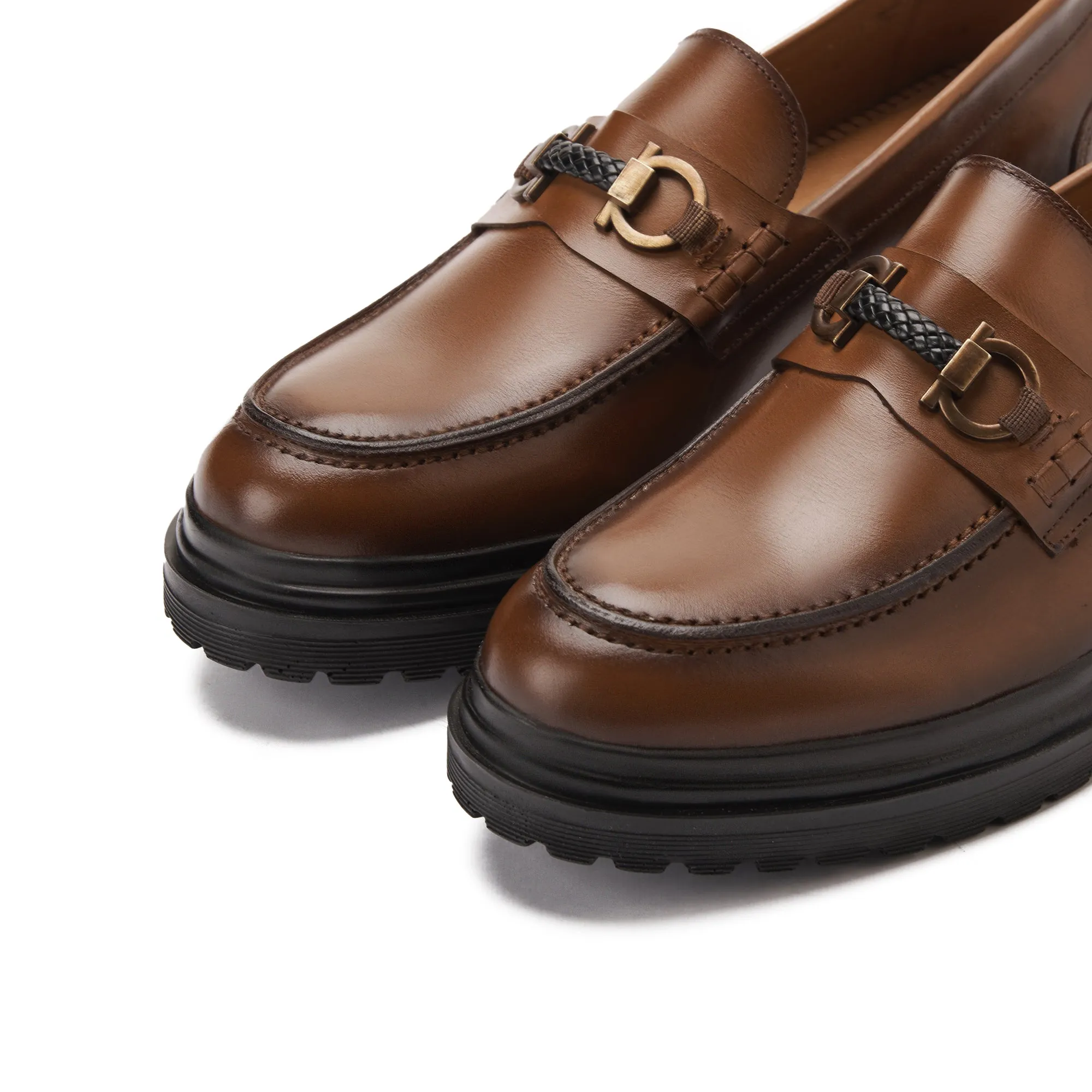 Achilles Chunky Edge Men's Loafers - Havana