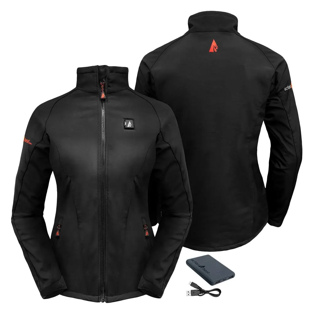 ActionHeat AH-JKT-5V-1BW-M 5V Battery Heated Jacket for Ladies - Black - M