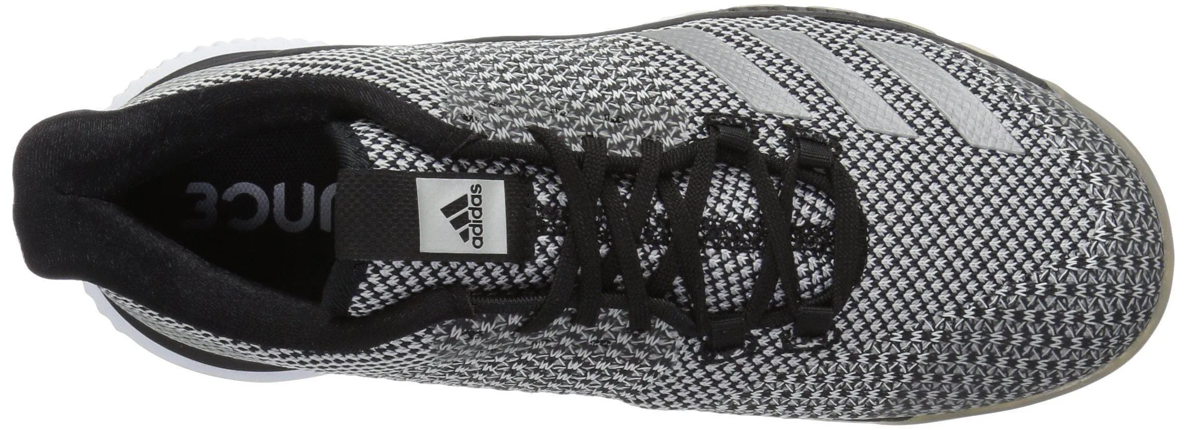 adidas Women's Crazyflight Bounce 2 Volleyball Shoe Black/Silver Metallic/White 8.5 M US
