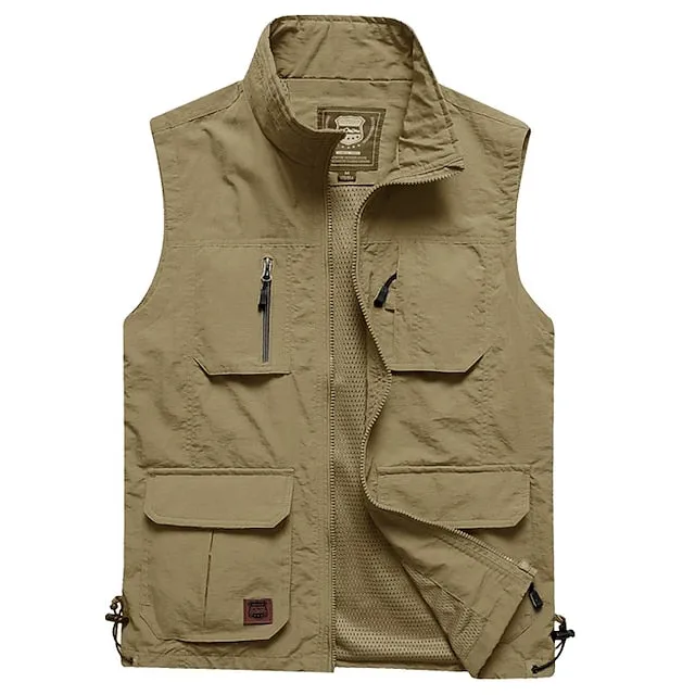 Adventure Fishing Vest with Tactical Features - Men's Sleeveless Jacket for Outdoor Activities