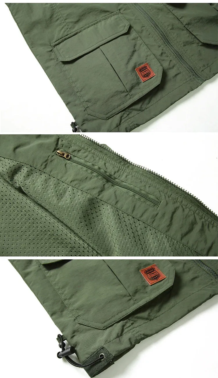 Adventure Fishing Vest with Tactical Features - Men's Sleeveless Jacket for Outdoor Activities
