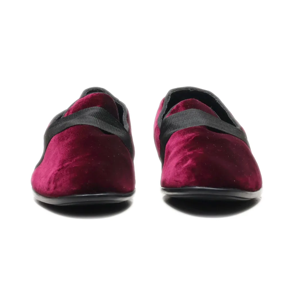 Aldo Loafers Fabric Maroon Colour For Men