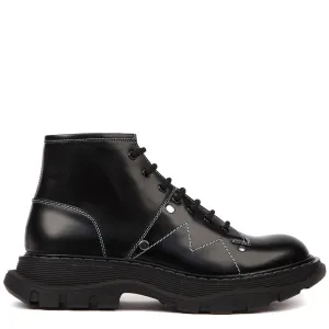 Alexander McQueen Stitch Detail Combat Boots
