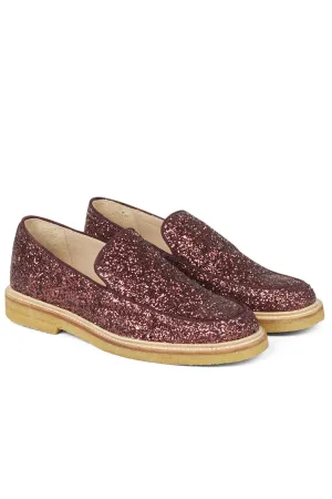 Angulus - Loafer-flat - 1710/2195 Bordeaux Glitter