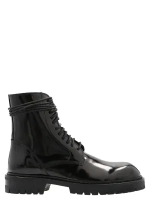 Ann Demeulemeester Abraded Combat Boots
