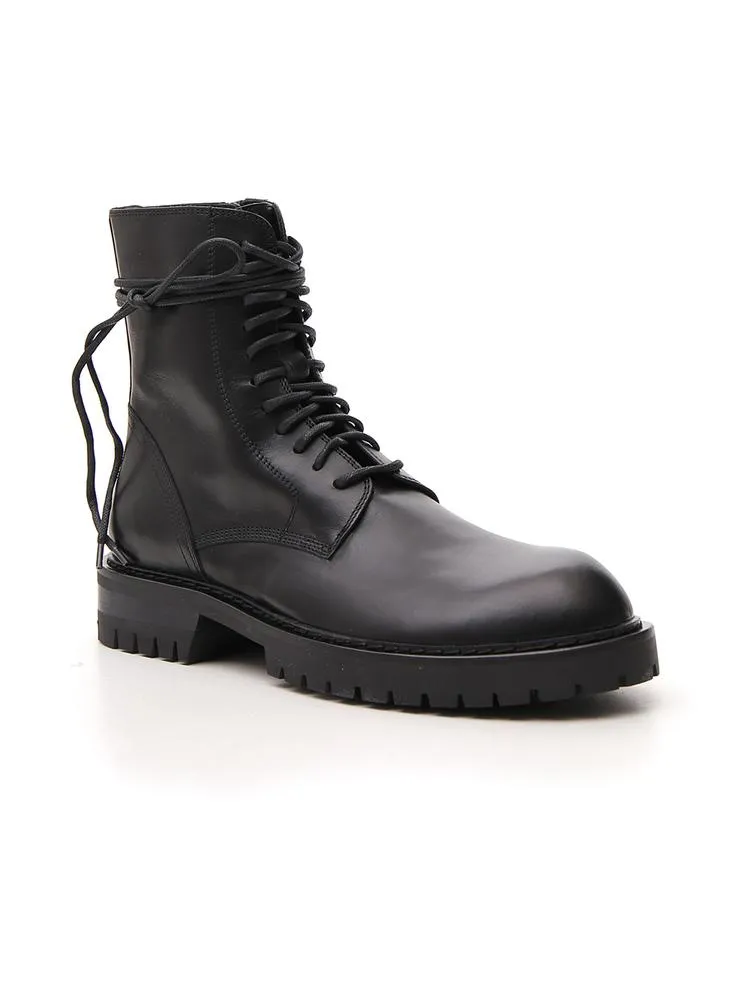Ann Demeulemeester Lace-Up Combat Boots
