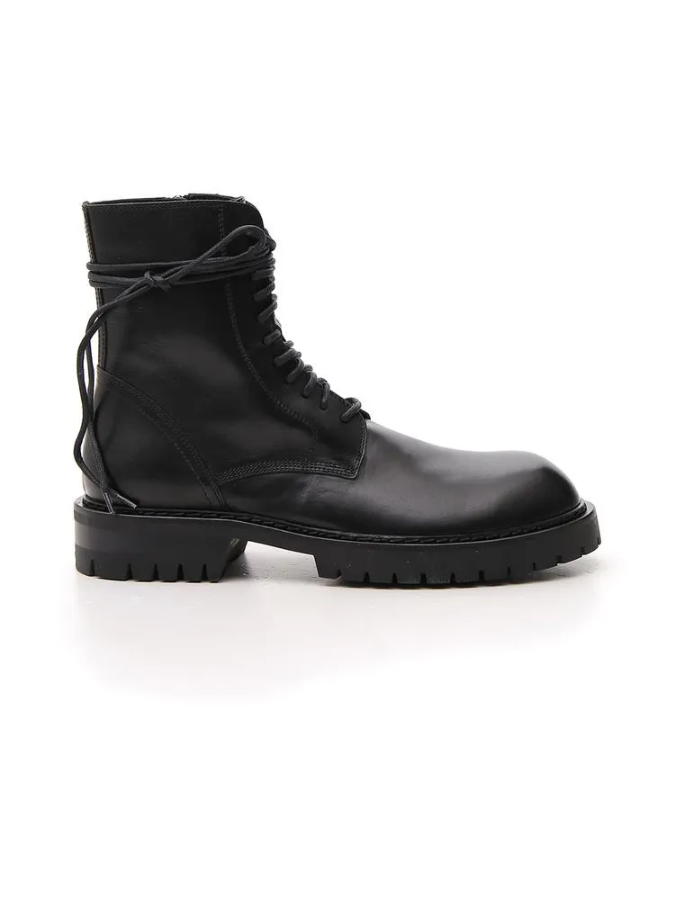 Ann Demeulemeester Lace-Up Combat Boots