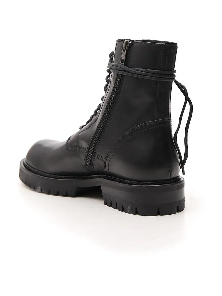 Ann Demeulemeester Lace-Up Combat Boots