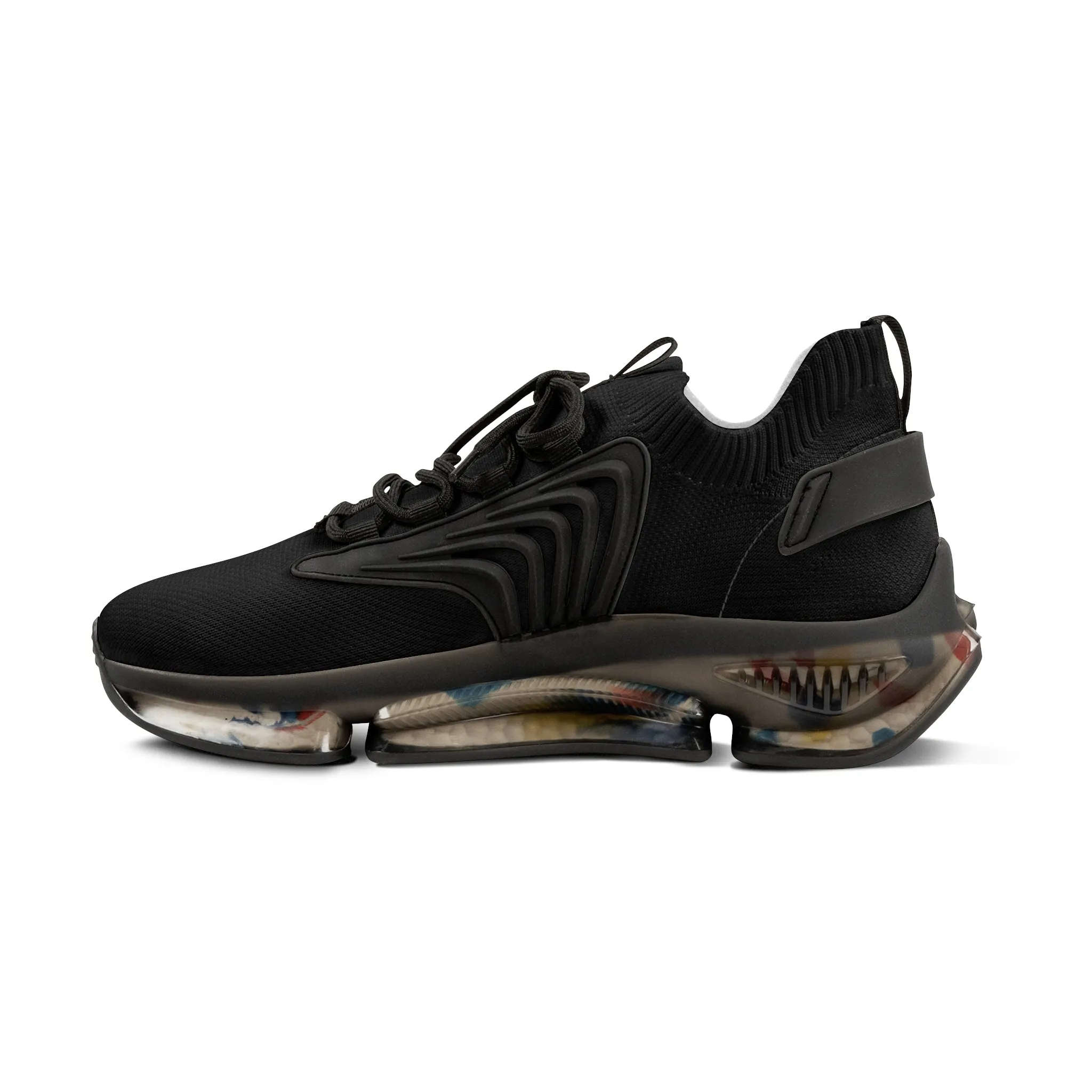 B4Lyfe Black Men's Mesh Sneakers