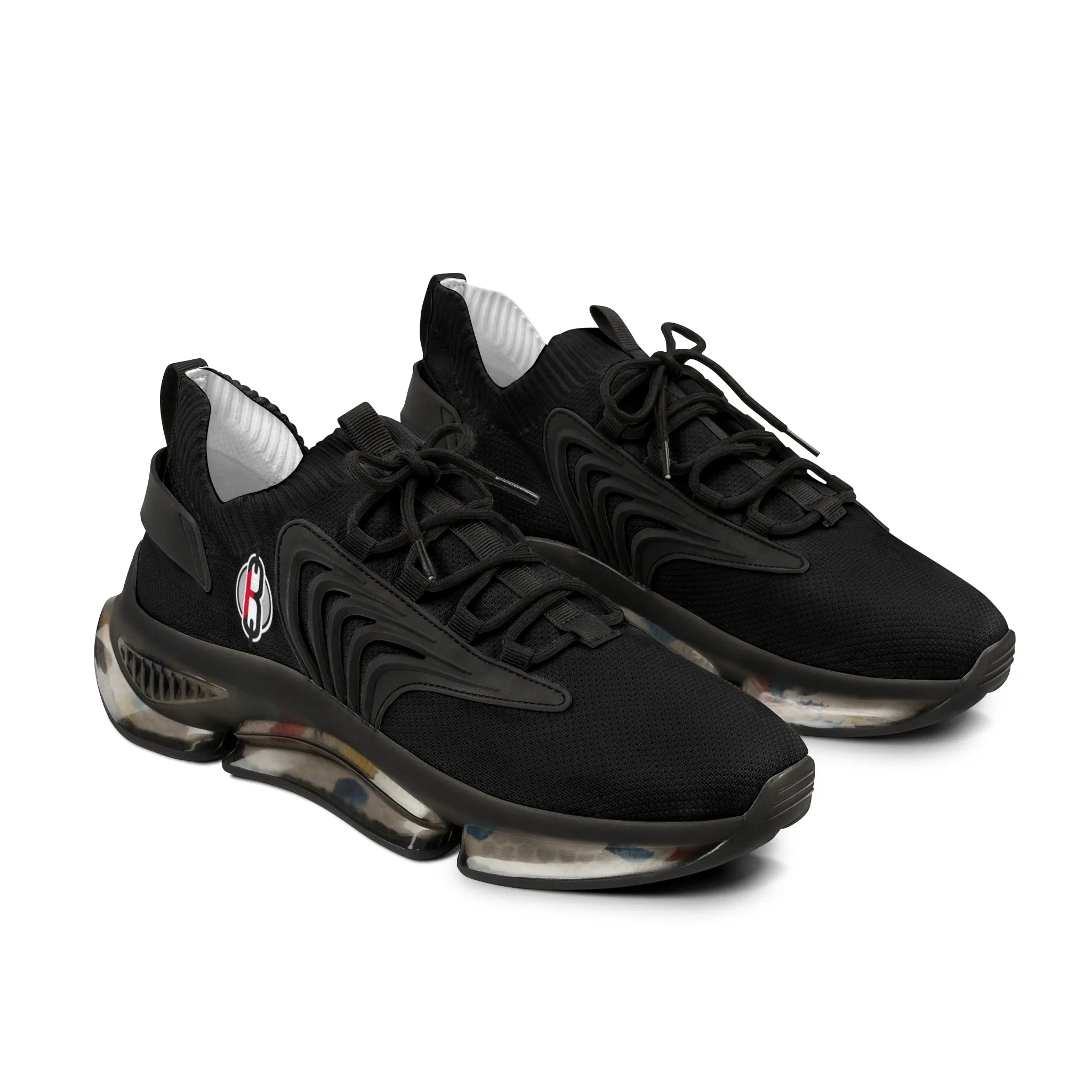 B4Lyfe Black Men's Mesh Sneakers