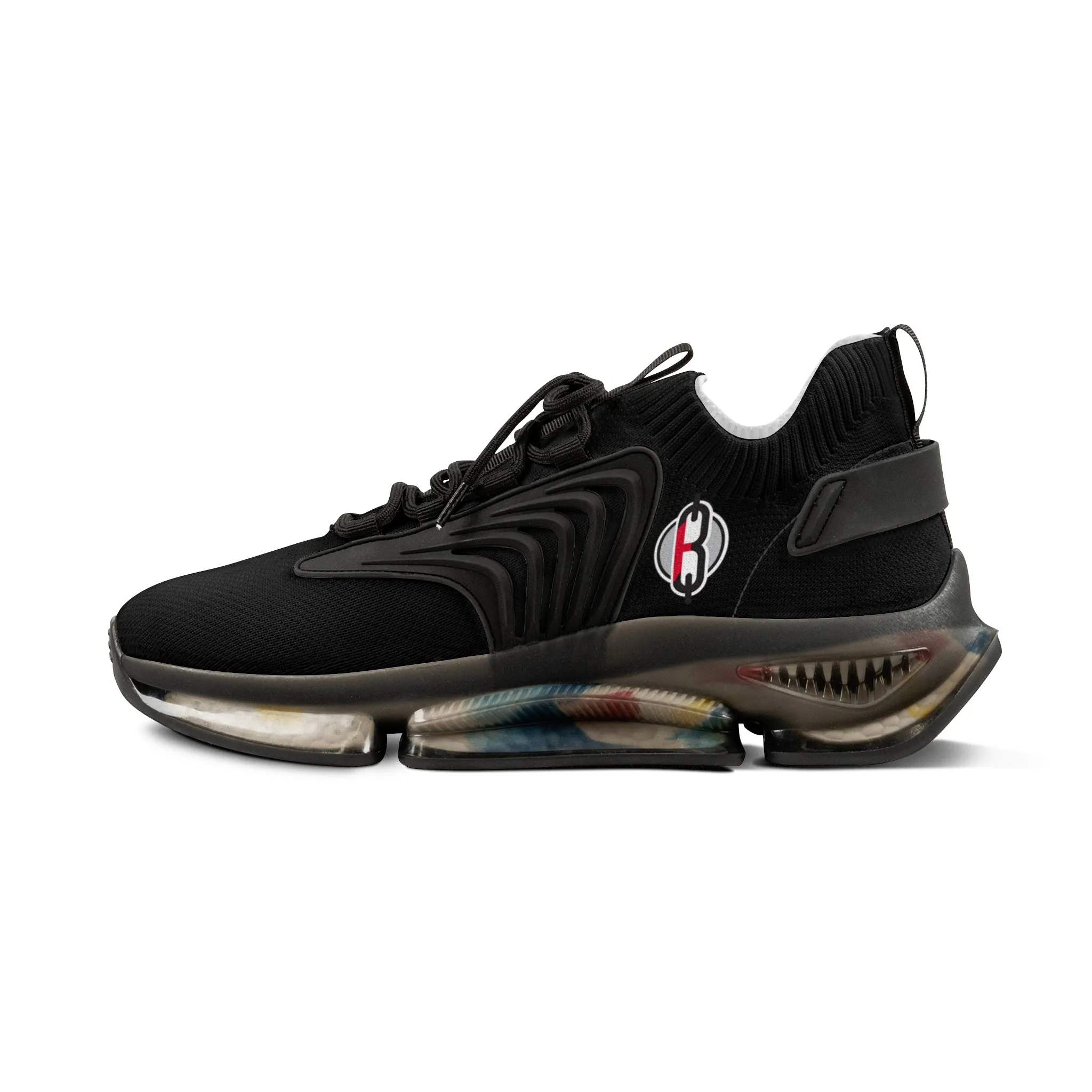 B4Lyfe Black Men's Mesh Sneakers