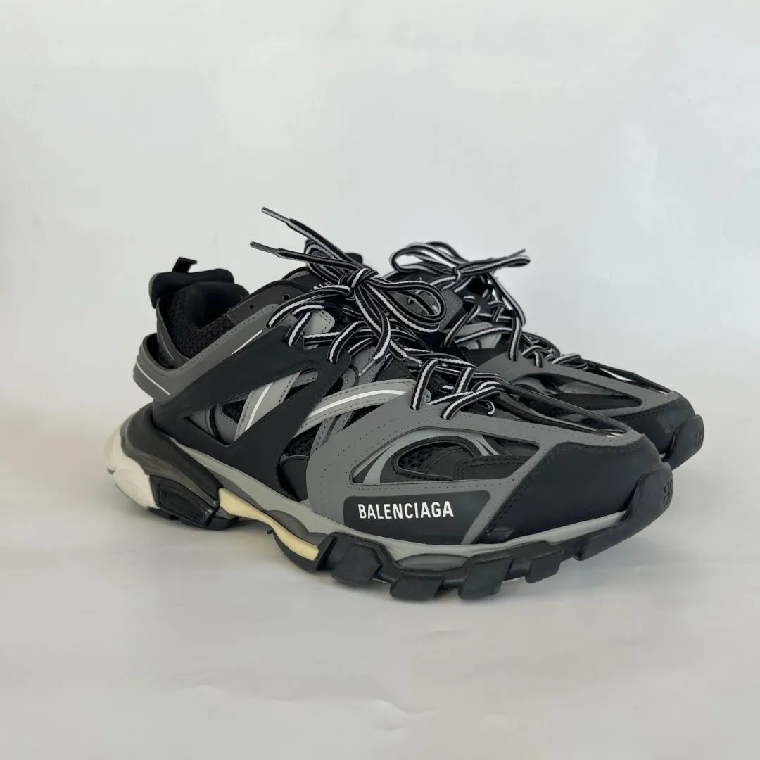 Balenciaga black and grey track mens sneakers, size 44