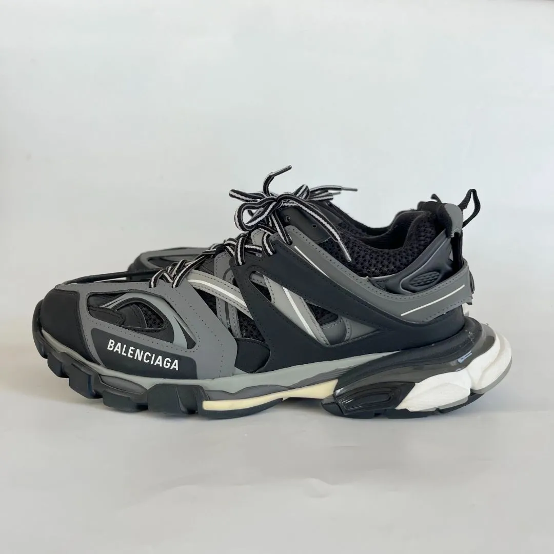 Balenciaga black and grey track mens sneakers, size 44