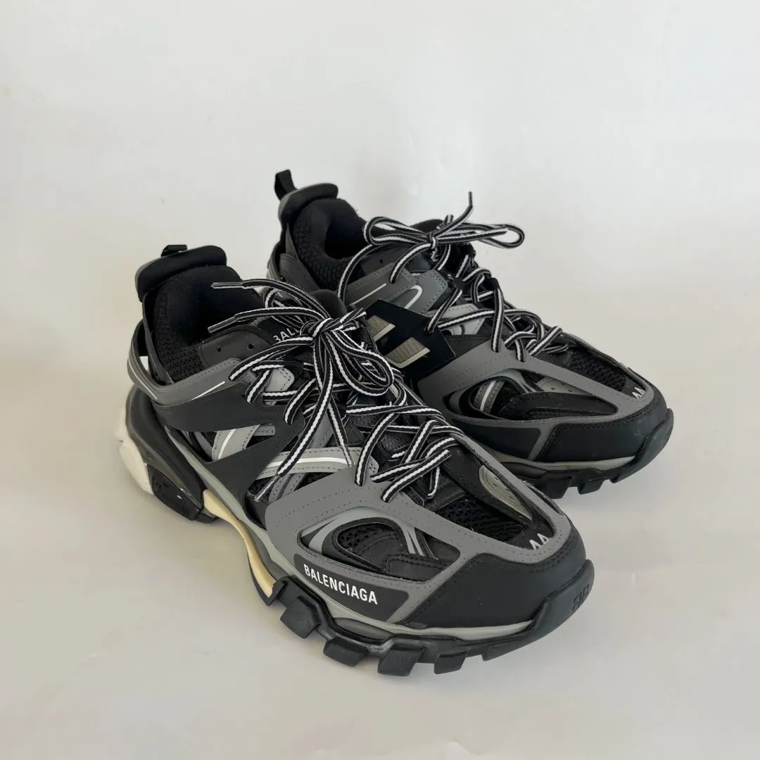 Balenciaga black and grey track mens sneakers, size 44
