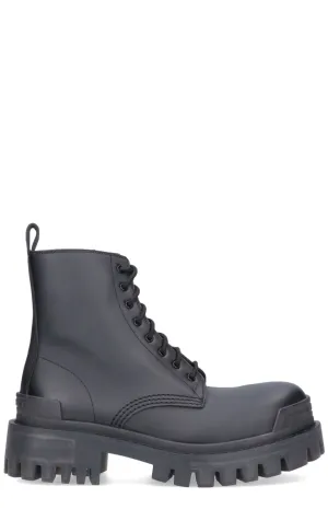 Balenciaga Strike Lace-Up Combat Boots