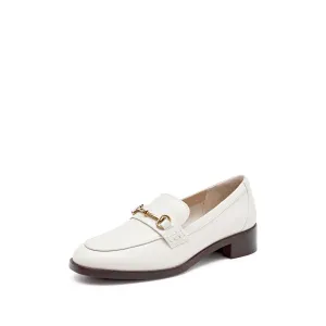 Beige Classic Horsebit Loafers
