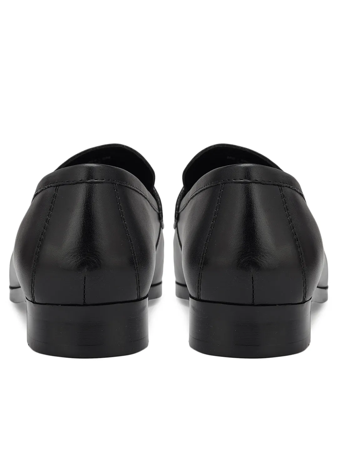 Black Signato Leather Loafers