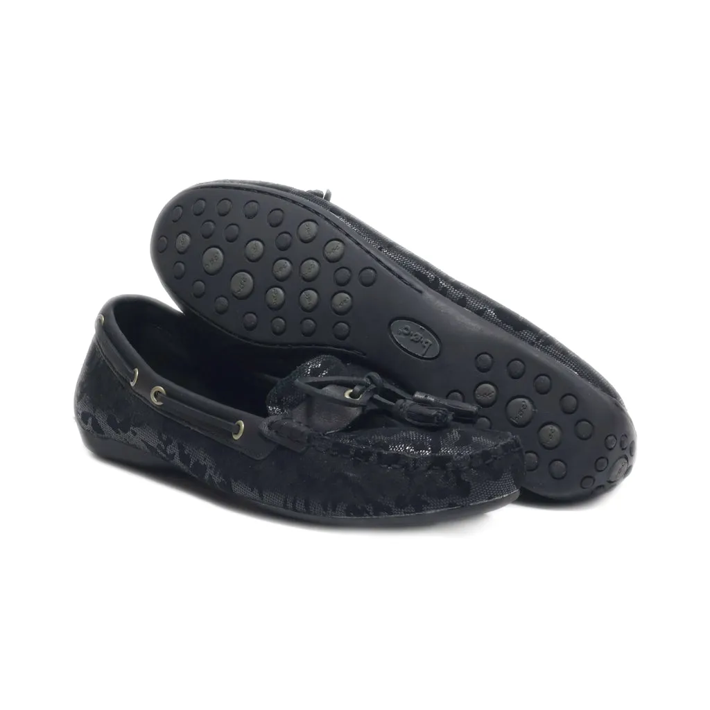 B.O.C Loafers Leather Black Colour For Women