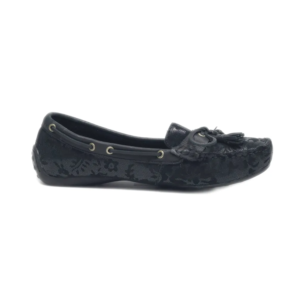 B.O.C Loafers Leather Black Colour For Women
