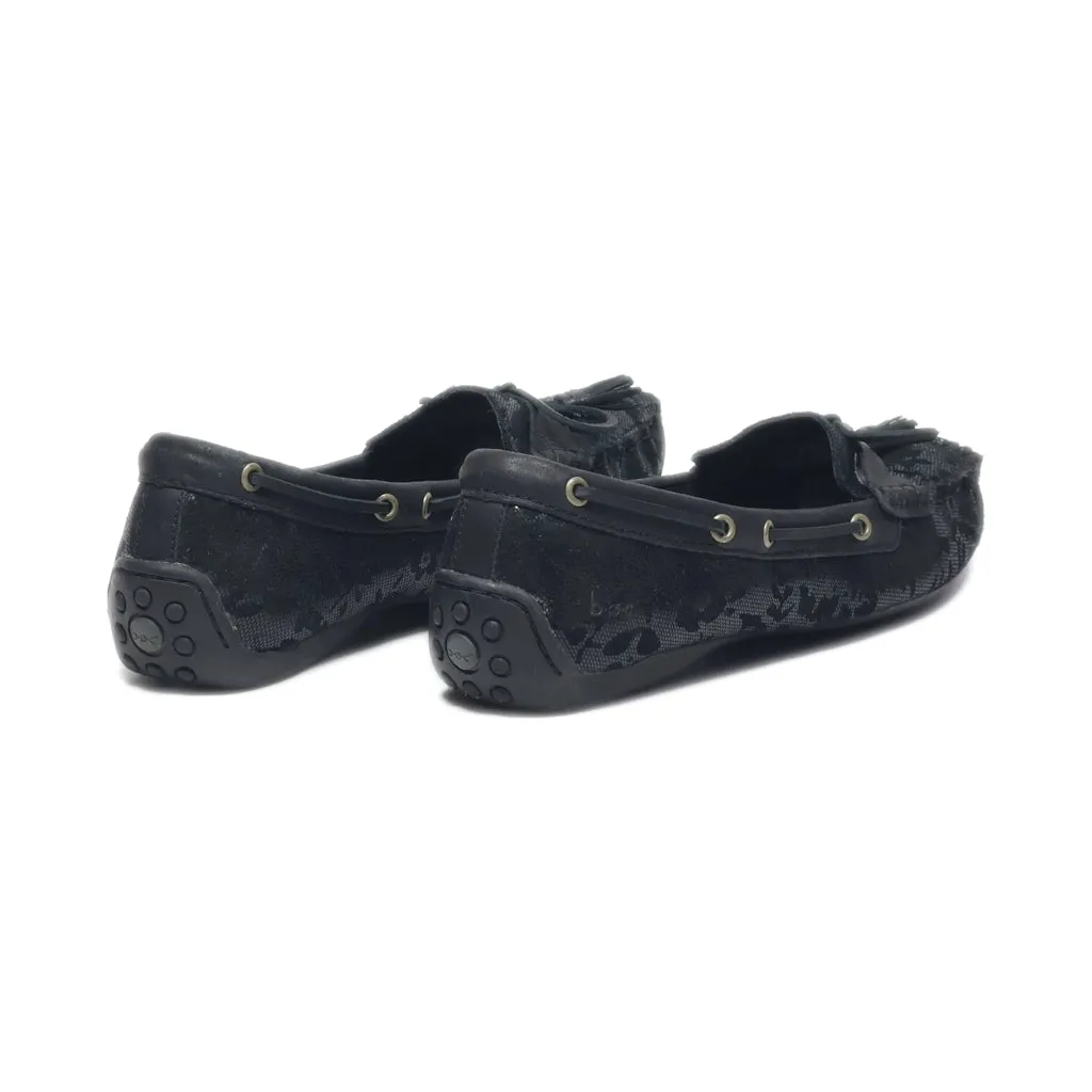 B.O.C Loafers Leather Black Colour For Women