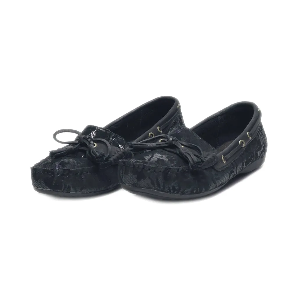 B.O.C Loafers Leather Black Colour For Women