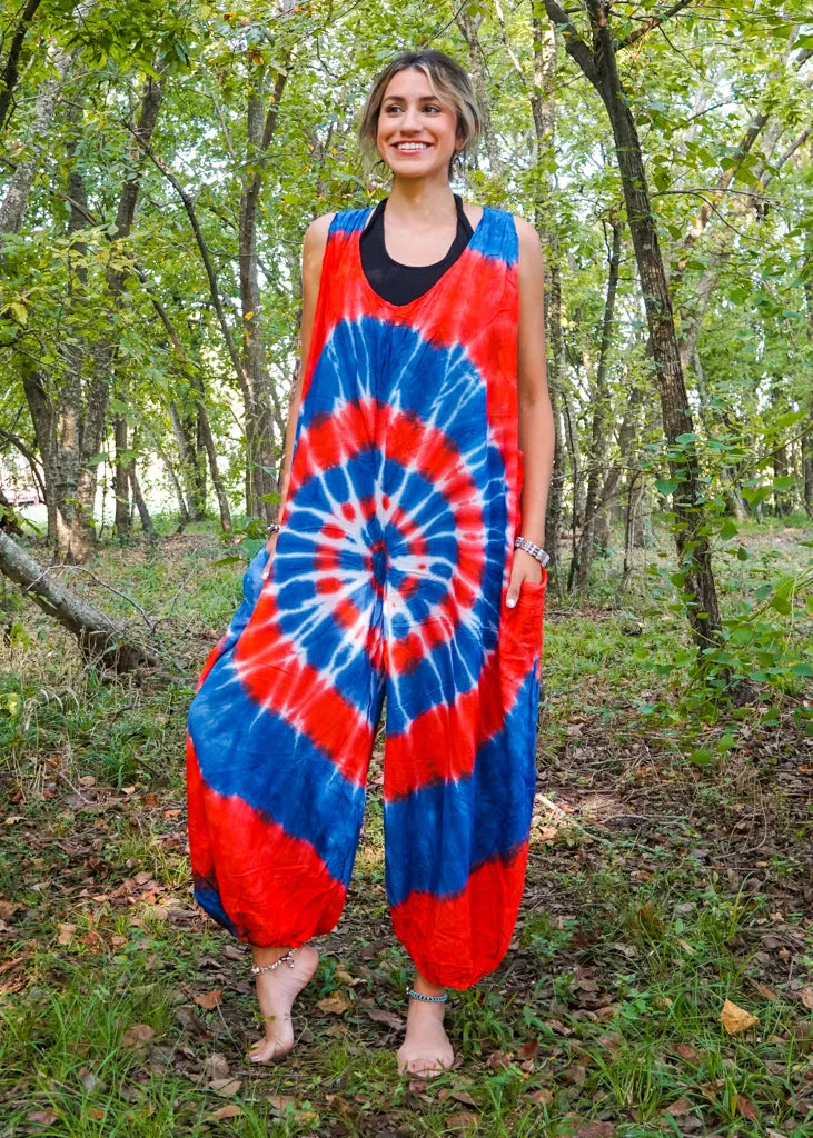 Bohemian Adventure Racerback Dungarees Jumpsuit Romper