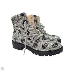 Boots Combat By Betsey Johnson In Skull Pattern, Size: 10