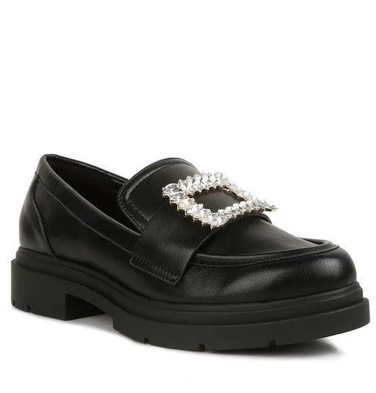 Bossi Loafers With Buckle Embellishment