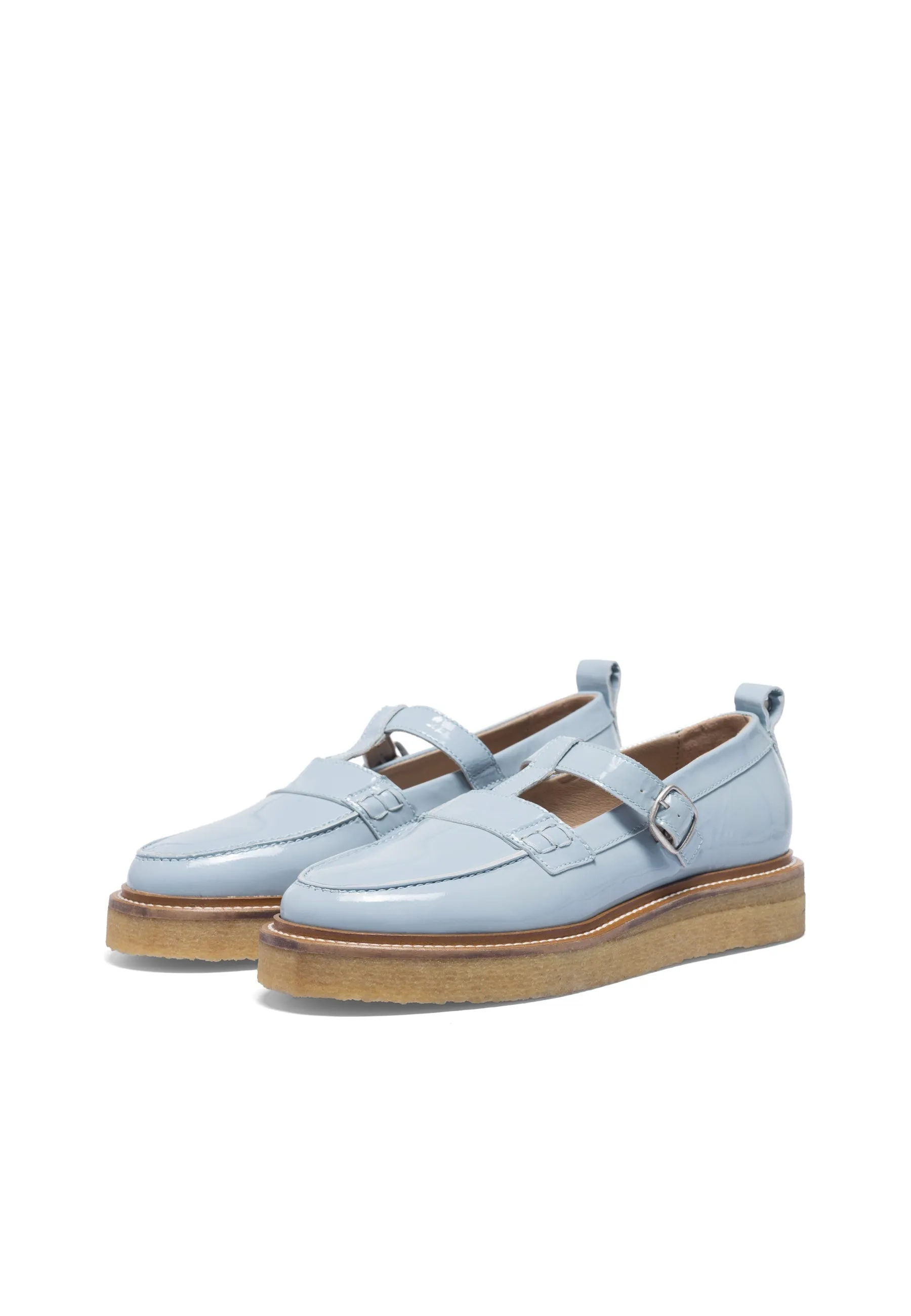 Casdea Blue Patent Loafers