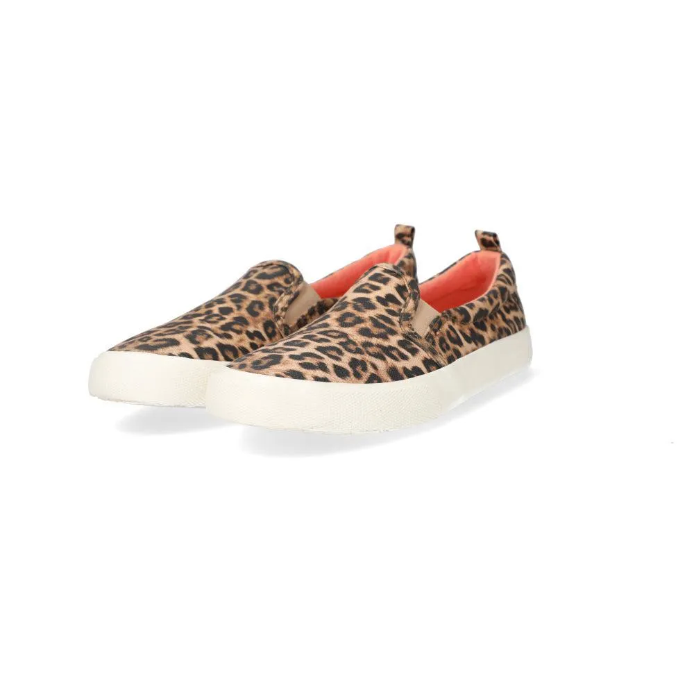Cat & Jack Leopard Print Casual Loafers Fabric Multicolour Colour For Women