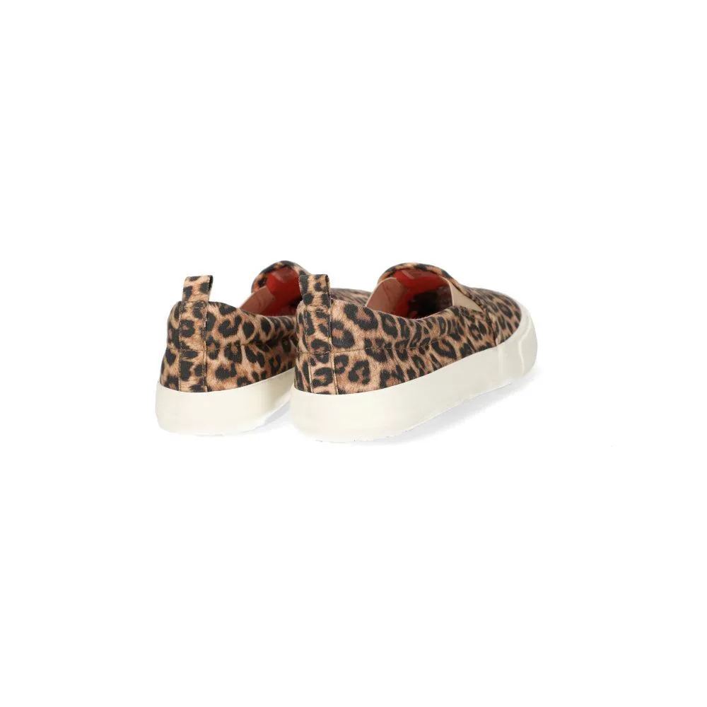 Cat & Jack Leopard Print Casual Loafers Fabric Multicolour Colour For Women