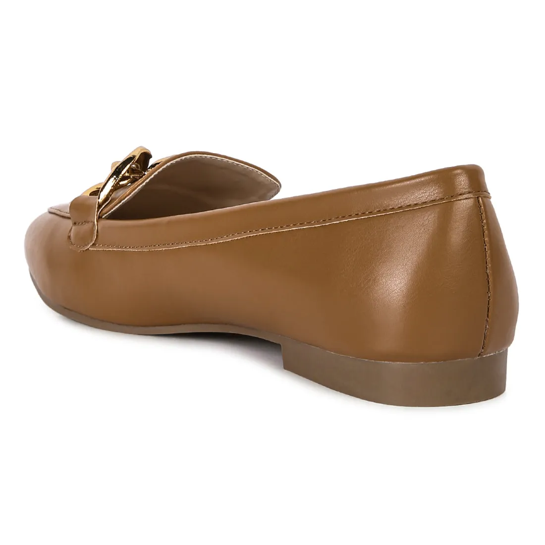 Chunky Metal Chain Loafers