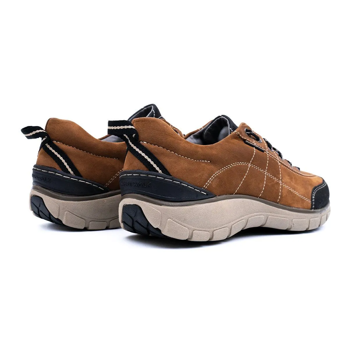 Clarks Wave Hiking Sport Shoes Leather Brown Colour For Men
