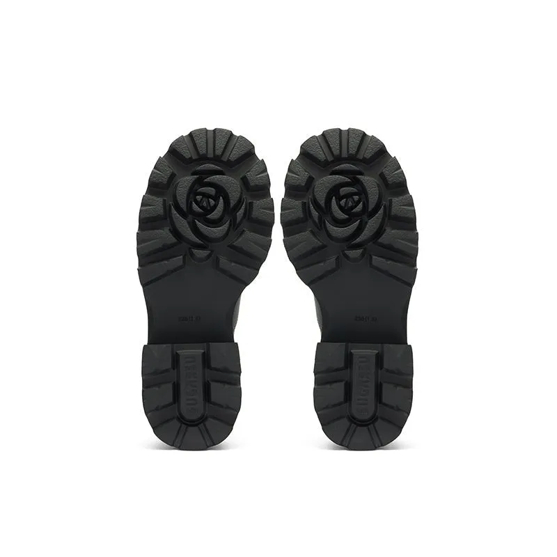 Coins Adorn Loafers Black