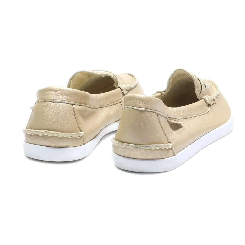 Cole Haan Loafers Leather Beige Colour For Women