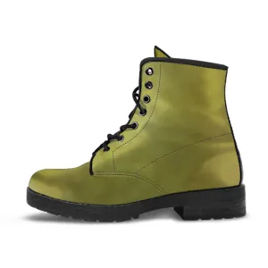 Combat Boots - Smoky Green | Boho Shoes, Handmade Lace Up Boots, Vegan Leather Lace Up Boots Women, Aesthetic Shoes, Sorority Shoes