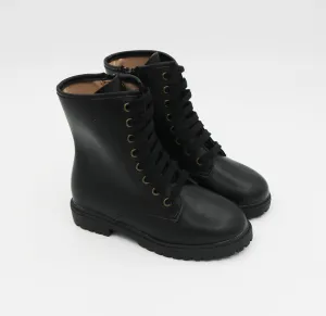 Combat Boots - Smooth Leather - Black