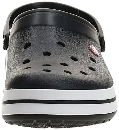 Crocs unisex adult Men's and Women's Crocband Clog, Black, 8 Women 6 Men US