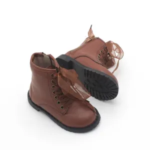 Dark Brown Combat Boots