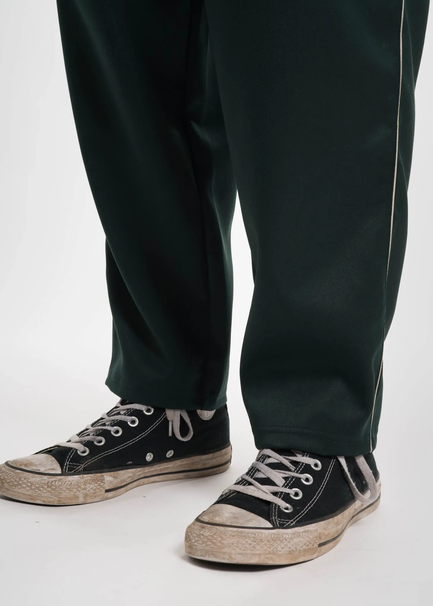 Dark Green Embroidery Track Pants