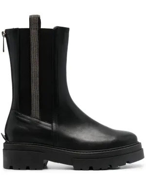 FABIANA FILIPPI - bead-embellished combat boots