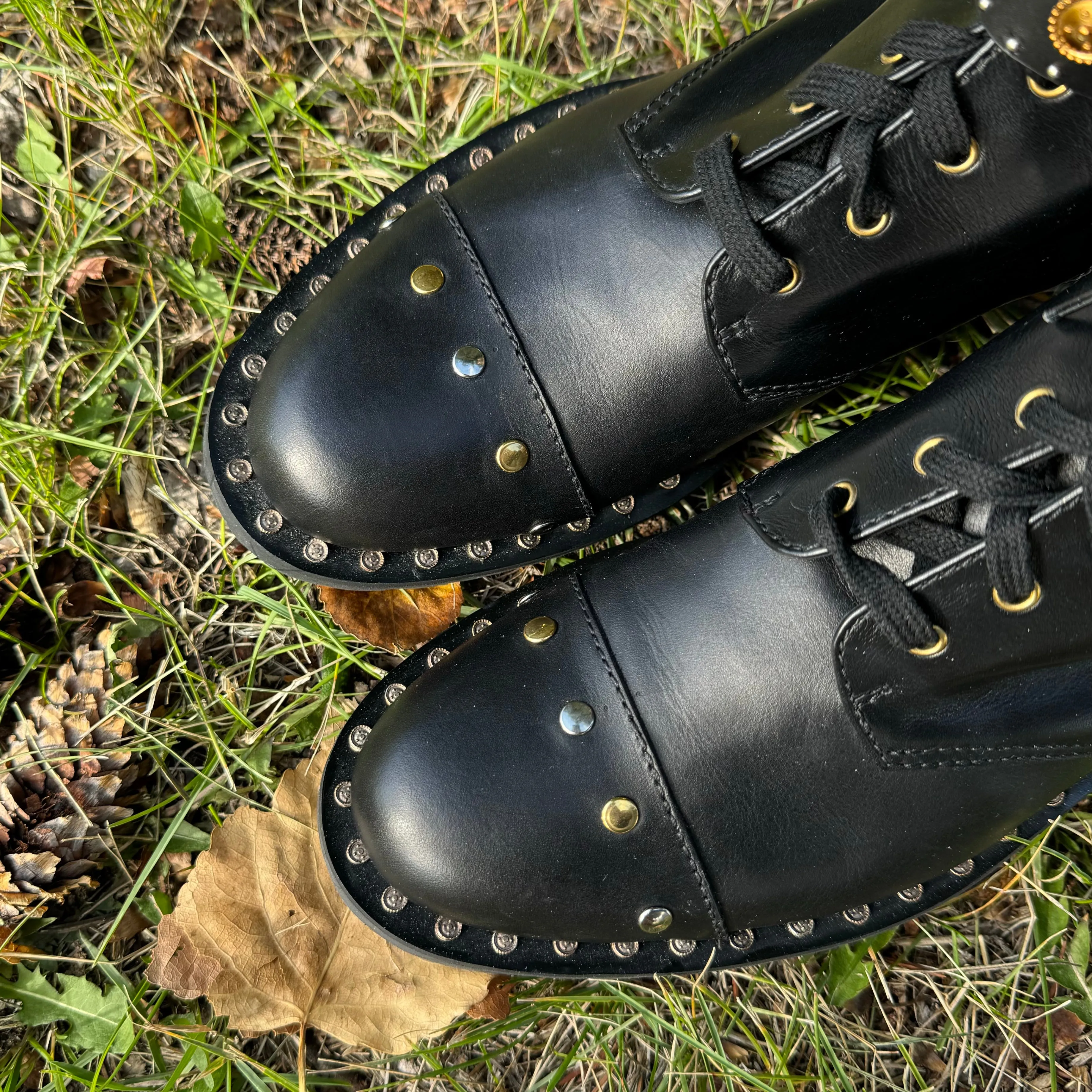 Fausto Puglisi Embellished Combat Boots