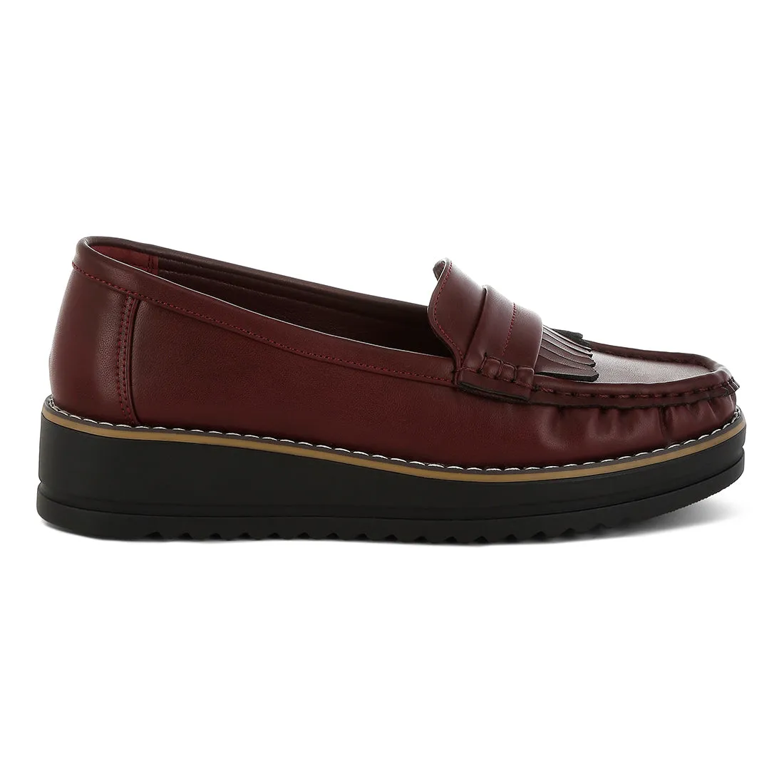 Fringed Nubuck Loafers