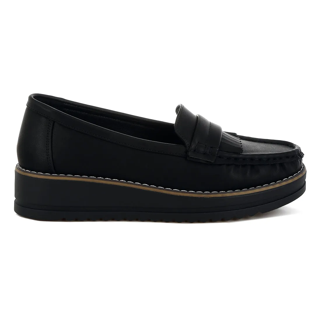 Fringed Nubuck Loafers