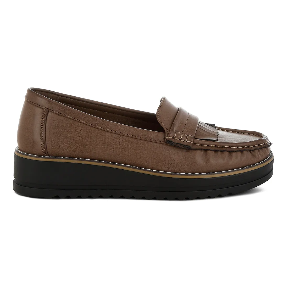 Fringed Nubuck Loafers
