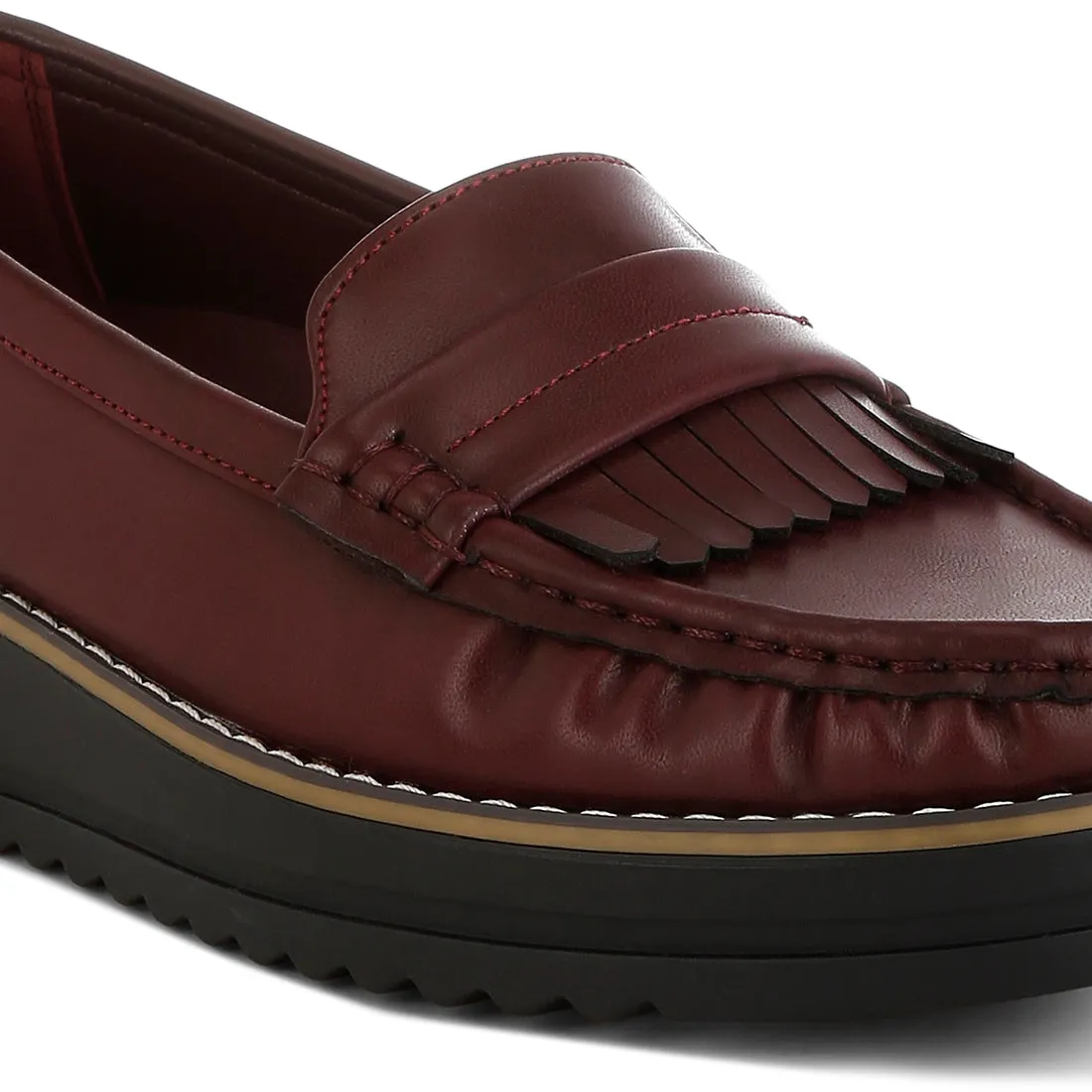 Fringed Nubuck Loafers