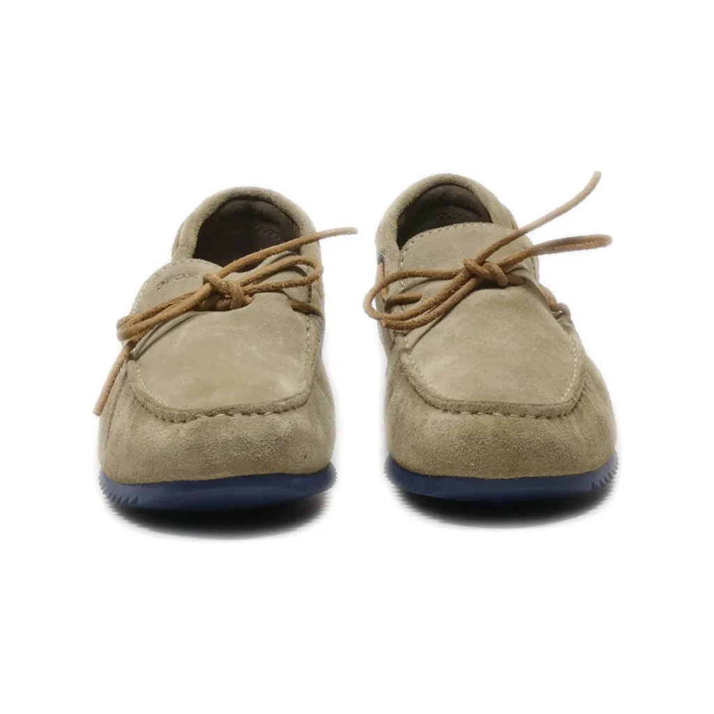 Geox Loafers Suede Brown Colour For Women