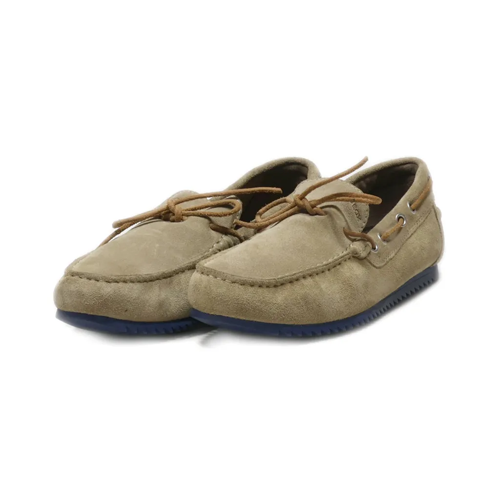 Geox Loafers Suede Brown Colour For Women
