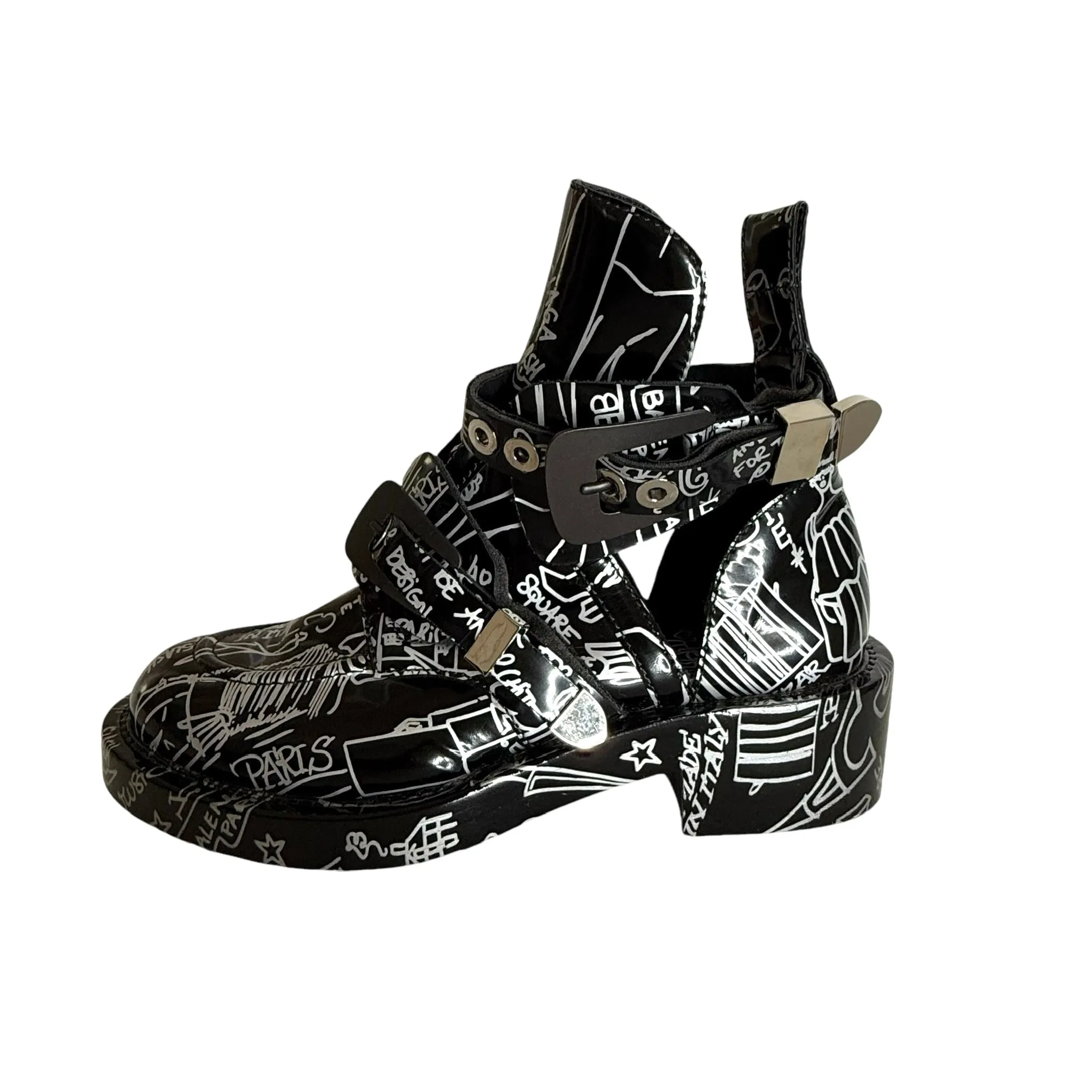 Graffiti Ankle Boots - 8.5